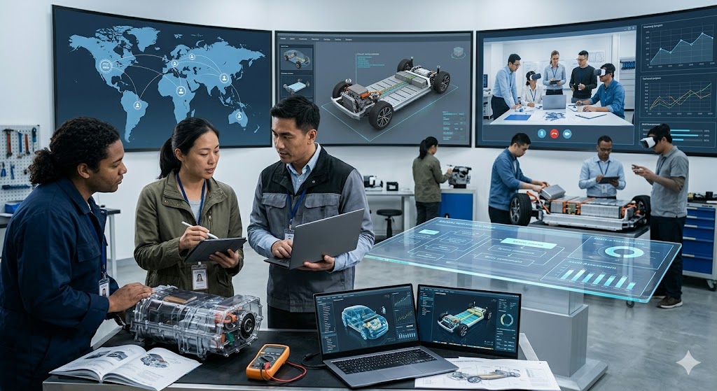 Global Research on Online Education in the Automotive Industry