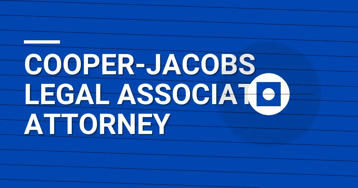 Cooper-Jacobs Legal Associate Attorney